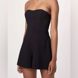 NWOT French Connection Black Strapless Romper